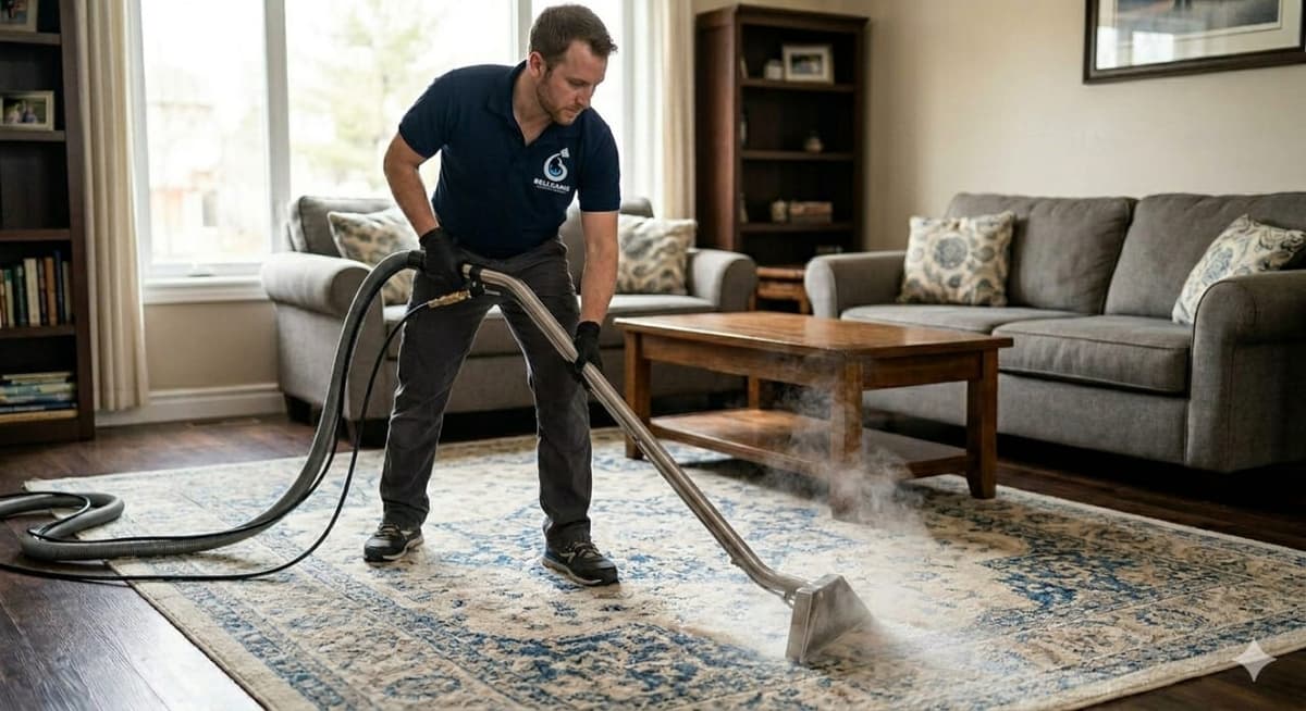 Bellgams professional cleaning team at work